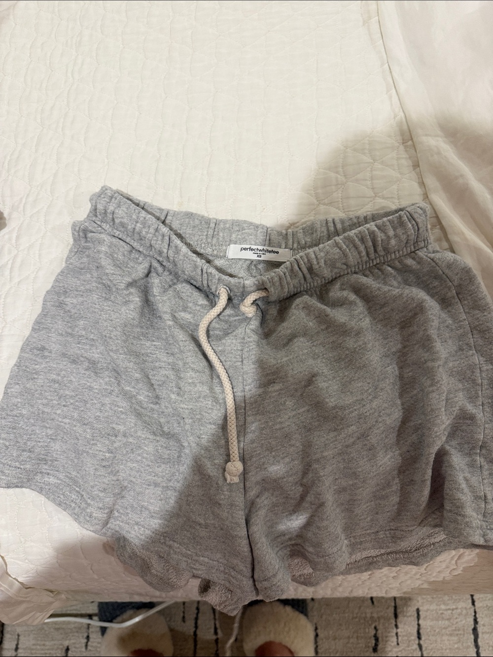 perfectwhitetee Light Gray Women’s Athletic Lounge Shorts